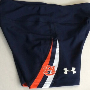 Under Armour Navy Athletic Shorts with Orange & White Auburn Logo